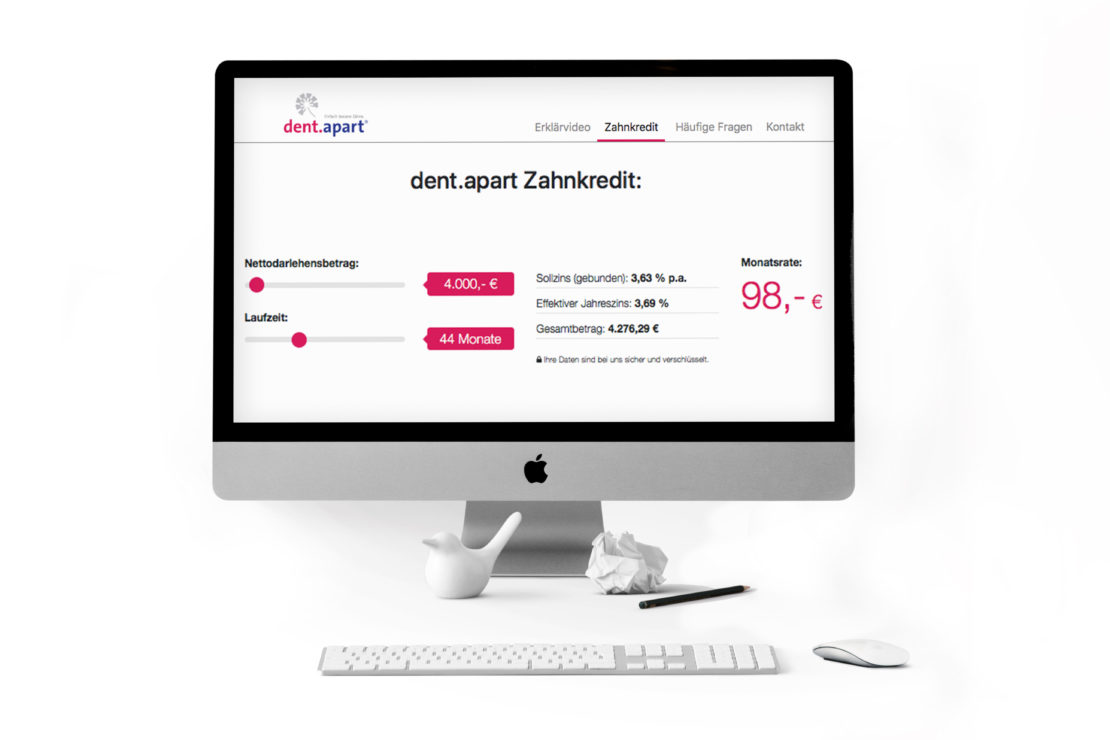 dentapart Zahnkredit Computer